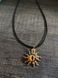 Sunwatcher™ — Amber Dragon Eye Sun Pendant