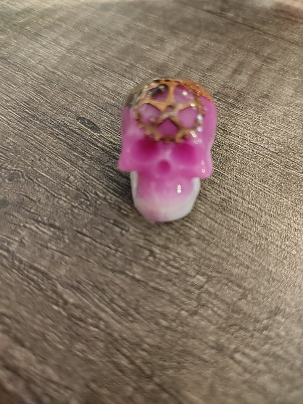 Pink Steampunk HeadCase™ Mini Skull