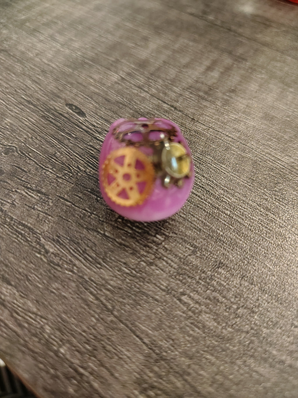 Pink Steampunk HeadCase™ Mini Skull
