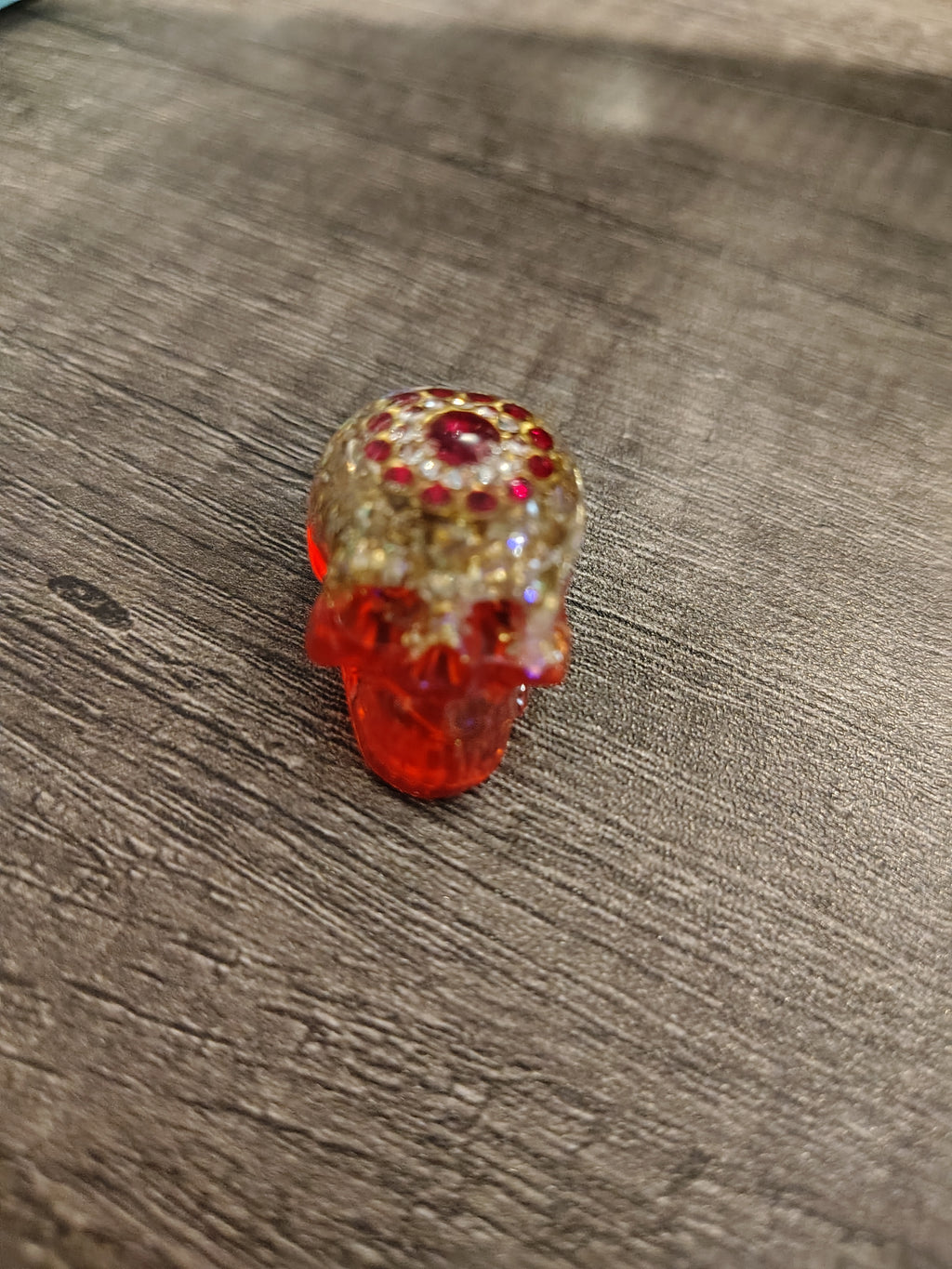 Red Rhinestone HeadCase™ Mini Skull