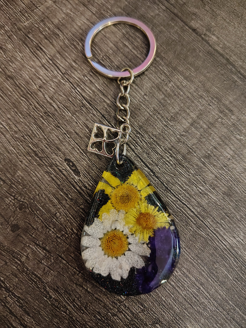 VeilBloom™ — Midnight Garden Botanical Keychain