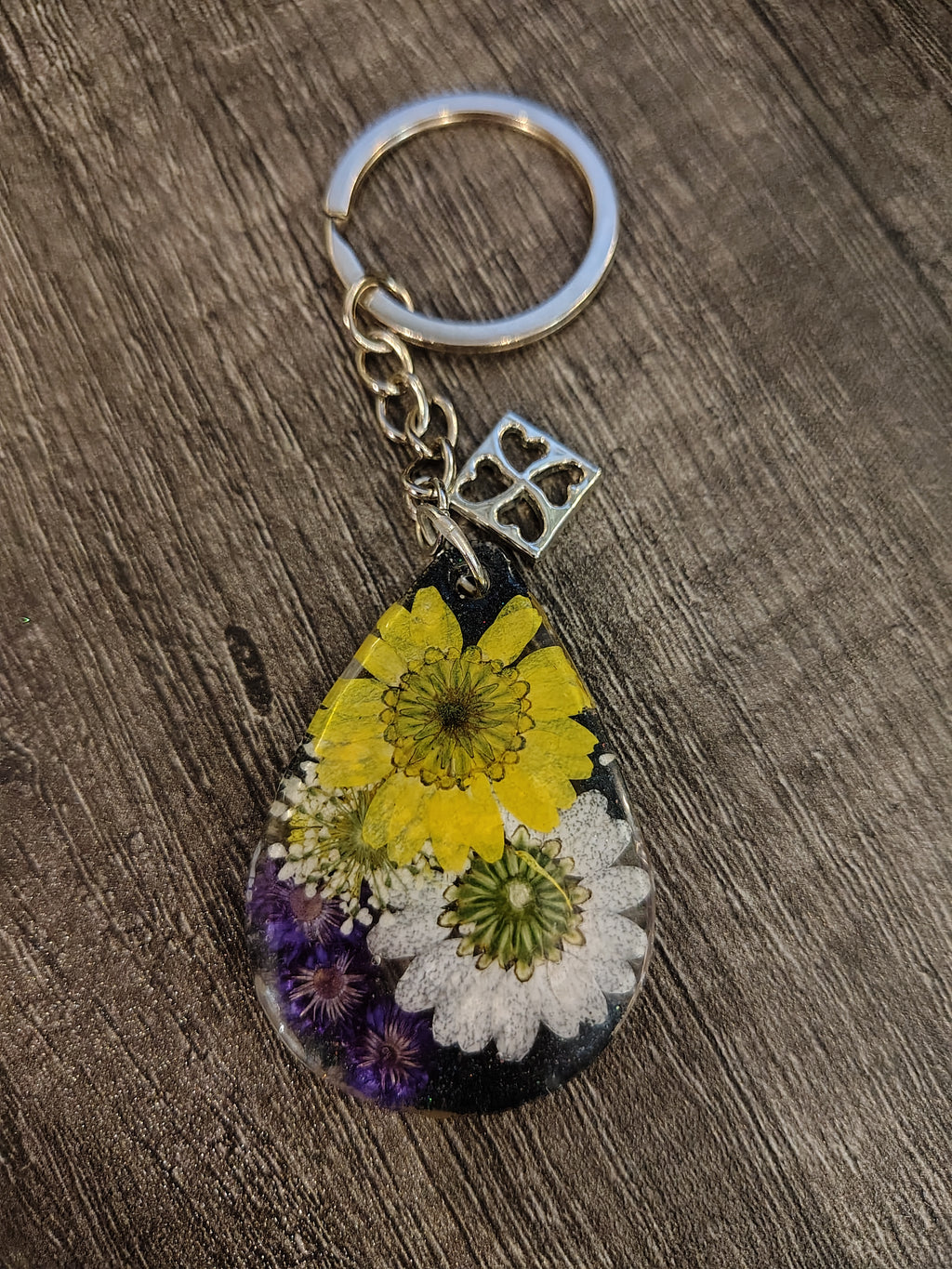 VeilBloom™ — Midnight Garden Botanical Keychain