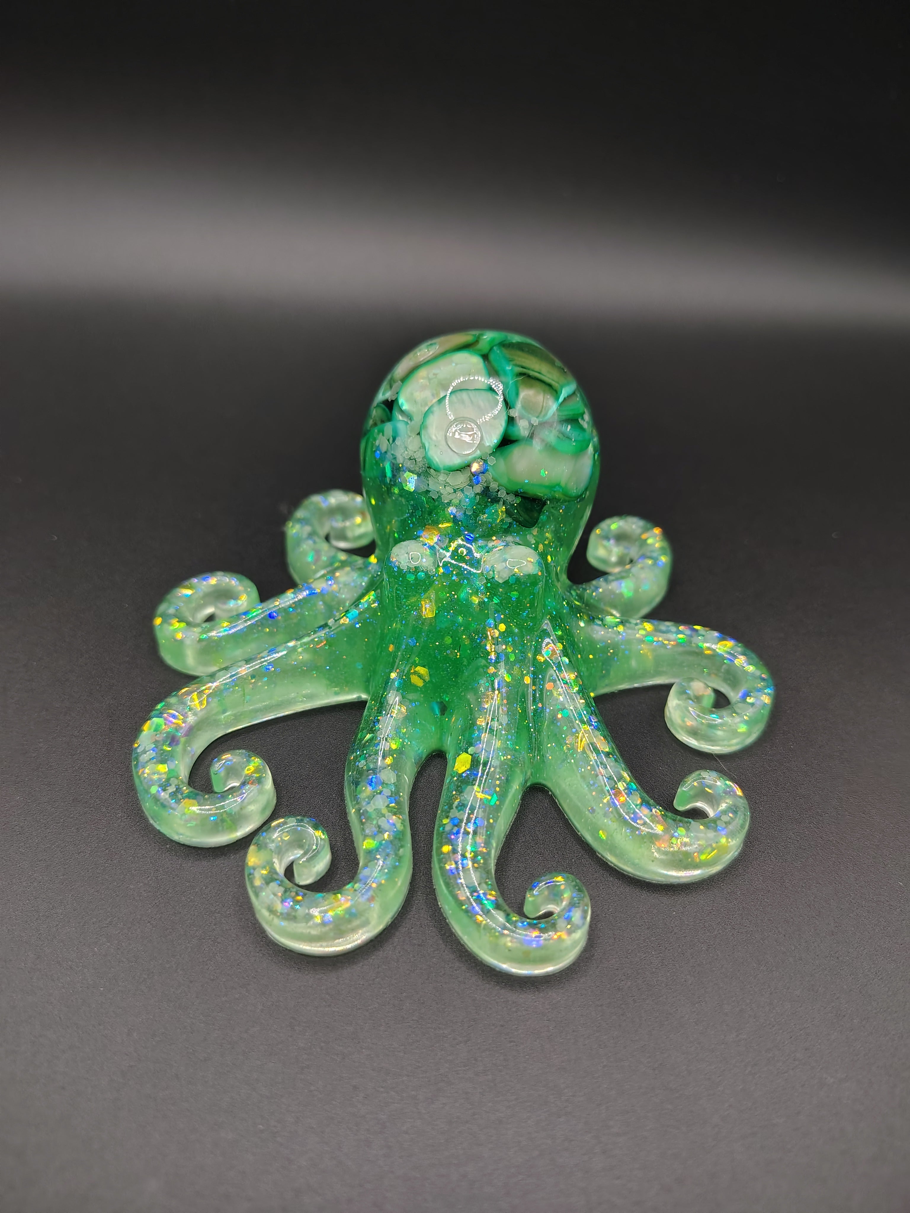 OctoPals™ - rainbow colored stone body octopus figurine